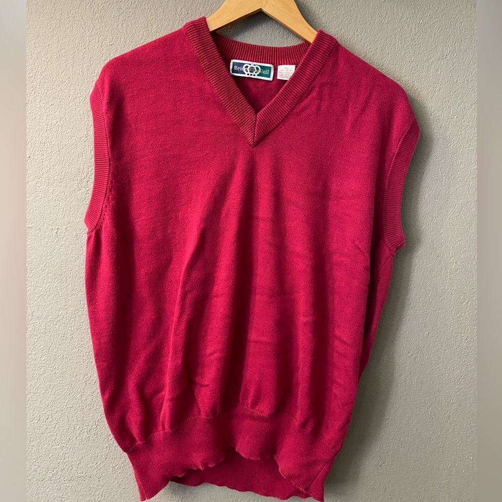 Brian MacNeil Pink Vintage Sweater Vest